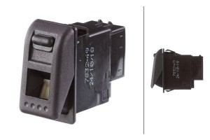 Przełącznik kołyskowy, I-0, 8-pin z funkcją komfortu/włącznik bezpieczeństwa