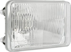 Reflektor przedni halogenowy, prostokątny 12/24V H4, T4W 168x106 mm Kramp