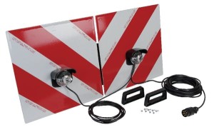 Tablica ostrzegawcza, z zestawem lamp 10 m