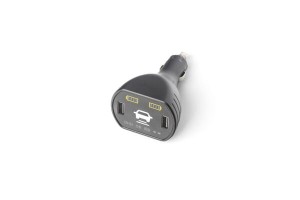 Wtyczka do ładowania z panelem wyświetlającym i gniazdami USB 12V / 5V