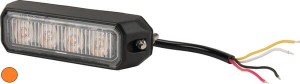 Lampa ostrzegawcza LED, 12W 12/24V pomarańczowa przykręcana 4 LED Kramp