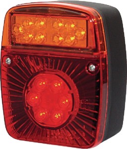 Lampa tylna zespolona LED, kwadratowa, 12/24V Kramp