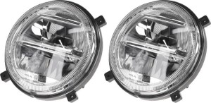 Reflektory LED, 22/21W, okrągłe, 9-36V, ? 140 mm, światła drogowe/światła mijania, wtyczka H4, para, Kramp