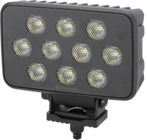 Lampa robocza LED, prostokątna 100W 8950lm 12/24V, biała, 150x112x52.7 mm światło rozproszone z wtyczką Deutsch, 20 LED
