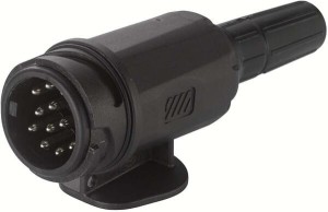 Wtyczka 13-stykowa, plastikowa, 12V, długa, zaciski śrubowe