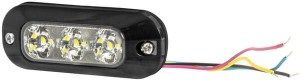Lampa ostrzegawcza 3 LED 12/24V pomarańczowa