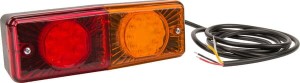 Lampa tylna zespolona LED, prostokątna, 12/24V 200x70x60 mm Kramp