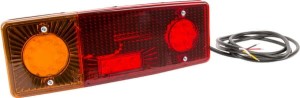Lampa tylna zespolona LED, lewa, prostokątna, 12/24V Kramp