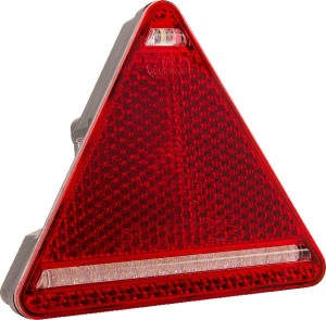 Lampa tylna zespolona LED, prawa, trójkątna, 12/24V 163x144x38.8 mm z gniazdem 5-pin Kramp