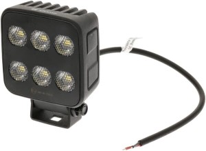 Lampa robocza LED, kwadratowa 60W 6600lm 12/24V, biała, 92x109.5x51.1 mm światło rozproszone z wtyczką Deutsch, 12 LED