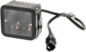 Lampa robocza LED, kwadratowa 40W 4800lm 12/24V, biała, 81x82.5x67.5 mm światło rozproszone z wtyczką Deutsch, 4 LED