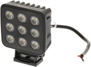 Lampa robocza LED, kwadratowa 90W 6800lm 12/24V, biała, 108x120.7x52.7 mm światło rozproszone z wtyczką Deutsch, 18 LED