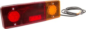 Lampa tylna zespolona LED, prawa, prostokątna, 12/24V Kramp