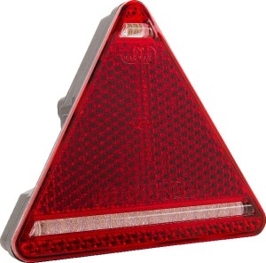 Lampa tylna zespolona LED, lewa, trójkątna, 12/24V 163x144x38.8 mm z gniazdem 5-pin Kramp
