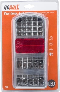 Lampa tylna zespolona LED, prostokątna lewa 12V 235x105x53 mm z przyłączem Bayonet 5-pin gopart