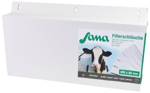 Filtr rurowy do mleka Sana, szyty, 455 x 57 mm, 75 g, 250 szt., Kerbl