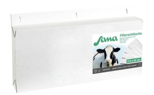 Filtr rurowy do mleka Sana, szyty, 610 x95 mm, 75 gr, 200 szt., Kerbl