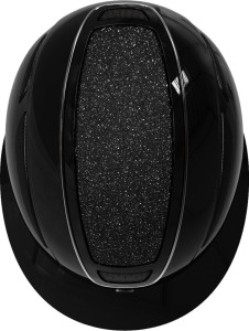 Kask jeździecki Elite Polo, lakierowany czarny, 53-55 cm, Covalliero