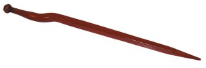 Ząb ładowacza, wygięty: 58 mm profil kwadratowy 36x820 mm końcówka szpiczasta z nakrętką M24x1.5 czerwony SHW