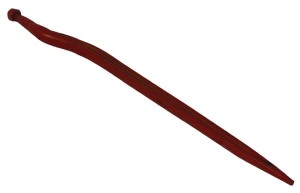 Ząb ładowacza, wygięty: 58 mm profil podwójne T 36x815 mm końcówka szpiczasta z nakrętką M22x1.5 czerwony SHW