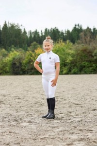 Legginsy jeździeckie ClassicStar, dziecięce, biały, roz. 128/134, Covalliero