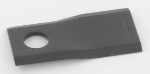 Nożyk kosiarki rotacyjnej prawy 105x48x4.3 mm otwór Ø 20 mm okrągły pasuje do Kuhn