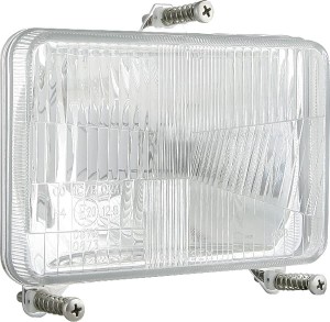 Reflektor przedni halogenowy, prostokątny 12/24V H4, T4W 168x106 mm Kramp