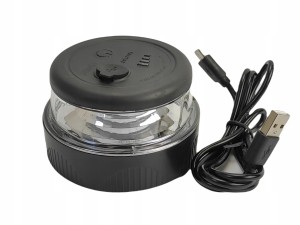 Lampa ostrzegawcza LED kogut mini akumulatorowy