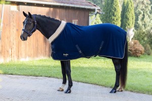 Derka polarowa dla konia RugBe Royal, ciemnoniebieski, roz. 115 cm, Covalliero