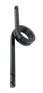 Ząb sprężynowy spiralny, 25x25x670 mm prawy bez redliczki