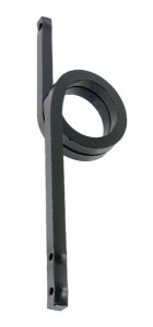 Ząb sprężynowy spiralny, 25x25x670 mm lewy bez redliczki