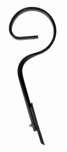 Ząb sprężynowy, 45x12x675 mm prosty z redliczką