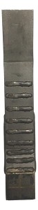 Redliczka 433x76 mm wzmocniona płaska, 2-otw. pasująca do Bednar, Kramp