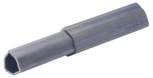 Rura profilowa, średnica wewnętrzna T50/T60, trójkątna 45 x 36,6 x 4 mm, długość: 865 mm