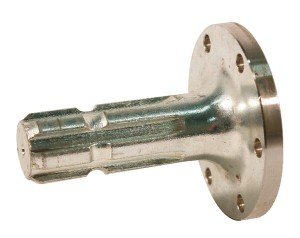 Końcówka wału z kołnierzem, 1 3/8 Z6, L-110 mm, D-100 mm