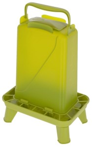 Karmidło dla drobiu prostokątne 5,5 l, plastikowy, zielone, Kerbl