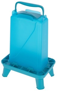 Karmidło dla drobiu prostokątne 5,5 l, plastikowy, niebieskie, Kerbl