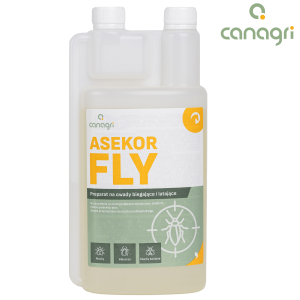 Preparat na owady latające i biegające ASEKOR FLY, bezbarwny, 600 ml, Canagri
