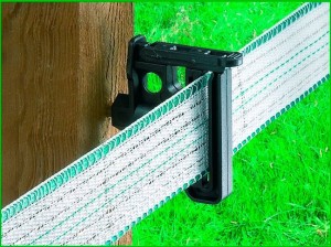 Izolator Maxi Tape do taśmy i plecionki ogrodzeniowej, 80 szt, Kerbl