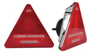 ZESTAW LAMP LED BEZPRZEWODOWYCH W WALIZCE NA MAGNES TRÓJKĄTNE 172x152 MM