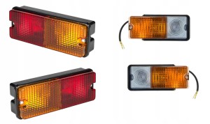 Lampy Zetor przód tył komplet lewe i prawe 4 szt