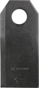 Nożyk kosiarki rotacyjnej prawy 107x47x4 mm otwór Ø 18.25 mm okrągły pasuje do Vicon