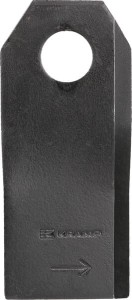Nożyk kosiarki rotacyjnej lewy 107x47x4 mm otwór Ø 18.25 mm okrągły pasuje do Vicon