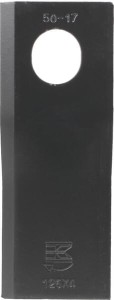 Nożyk kosiarki rotacyjnej prawy 126x47x4 mm owalny otwór 23.0x20.5 mm pasuje do Taarup 25 szt.