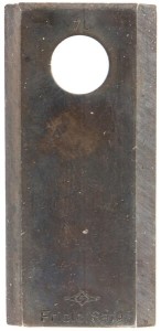 Nożyk kosiarki rotacyjnej lewy/prawy 107x50x4 mm otwór Ø 19 mm okrągły pasuje do PZ/Vicon 25 szt.