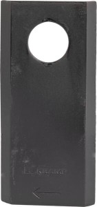 Nożyk kosiarki rotacyjnej prawy 105x48x4.3 mm otwór Ø 20 mm okrągły pasuje do Kuhn 25 szt.