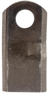Nożyk kosiarki rotacyjnej prawy 105x47x4 mm otwór Ø 20.50 mm okrągły pasuje do Kuhn