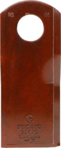 Nożyk kosiarki rotacyjnej lewy 116x48x4 mm otwór Ø 20.50 mm okrągły pasuje do Kuhn