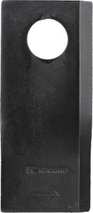 Nożyk kosiarki rotacyjnej lewy 112x49x4 mm otwór Ø 21 mm okrągły pasuje do Pöttinger 25 szt.