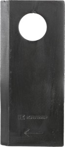 Nożyk kosiarki rotacyjnej prawy 112x49x4 mm otwór Ø 21 mm okrągły pasuje do Pöttinger 25 szt.